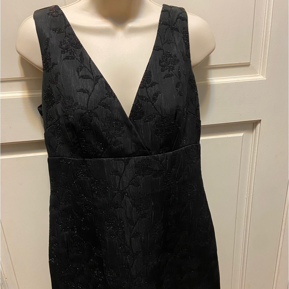 Black flowers stamped Michael Kors cocktail dress size 8